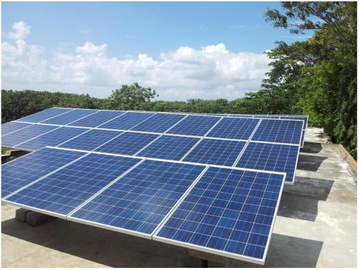 12 KW Hybrid Solar system for a rooftop building of institution for UPS and Grid Net Metering